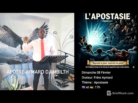 L’Apostasie Apôtre Aymard DJIMBILTH