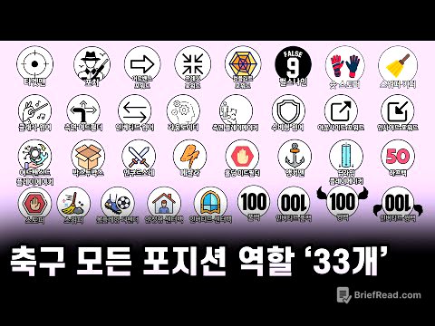 축구⚽️ 모든 포지션 역할 33개 싹 다 정리!⚽️ [40분 순삭]