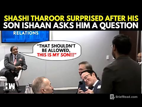 'Ishan Tharoor From Washington Post': Shashi Tharoor Surprised After His Son Asks Him A Question