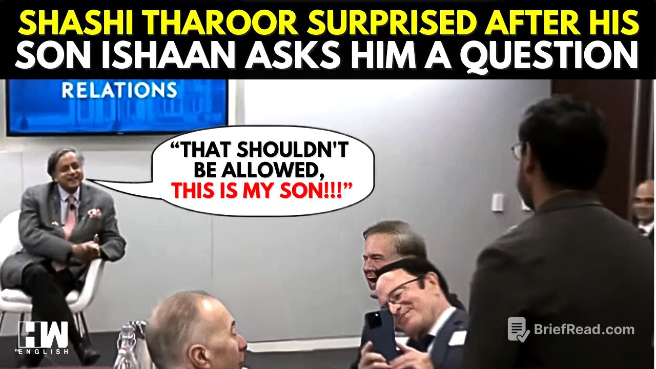 'Ishan Tharoor From Washington Post': Shashi Tharoor Surprised After His Son Asks Him A Question