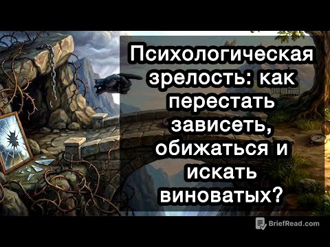 Психологическая зрелость: как перестать зависеть, обижаться и искать виноватых? И возможно ли это?