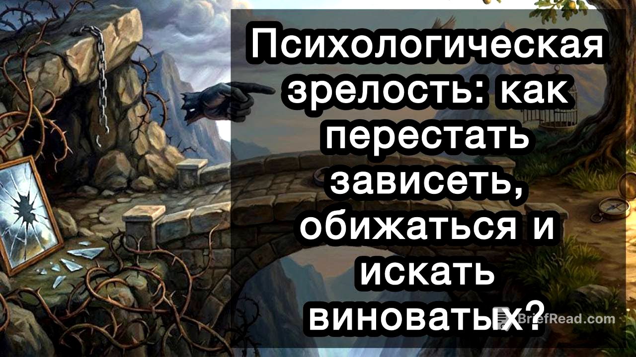 Психологическая зрелость: как перестать зависеть, обижаться и искать виноватых? И возможно ли это?