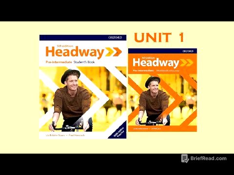 Headway Pre-intermediate, 5th edition, Unit 1