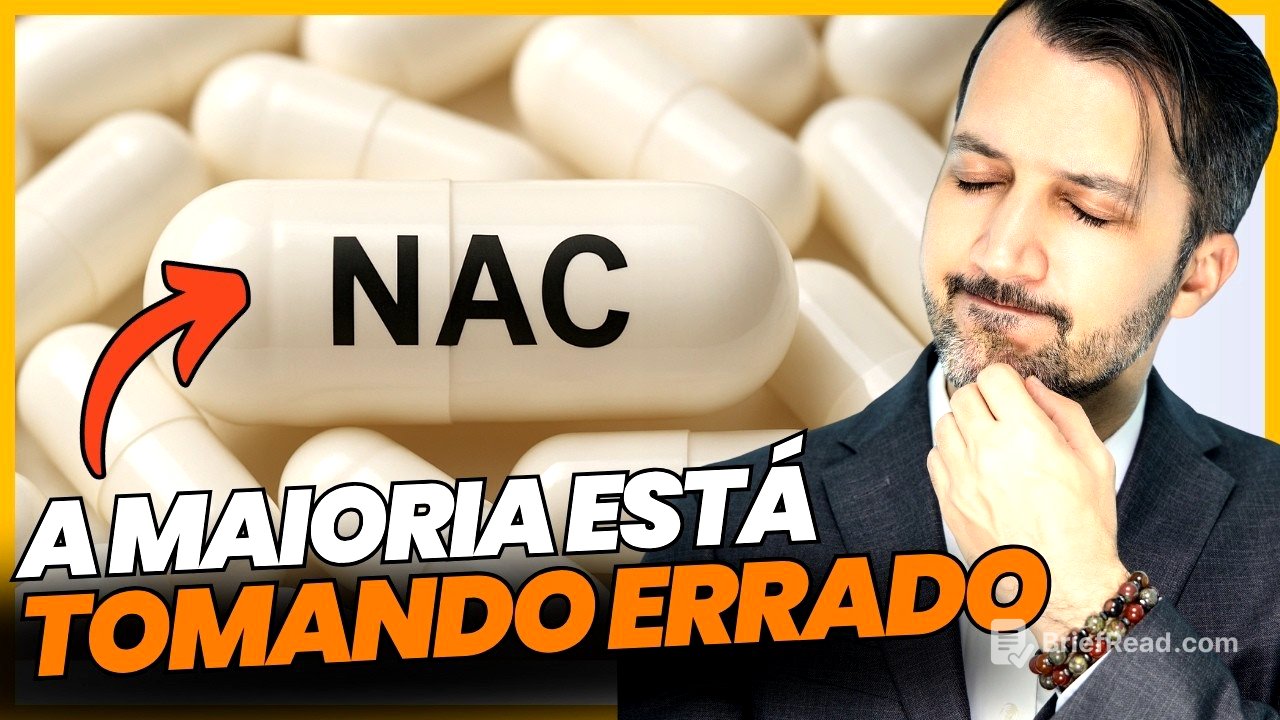 NAC - O suplemento que salva vidas, mas que também pode te sabotar.