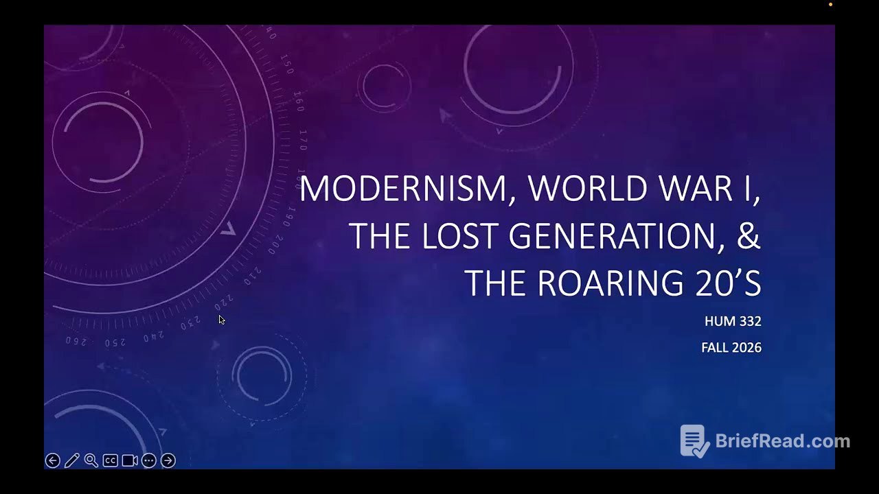 Modernism Lecture