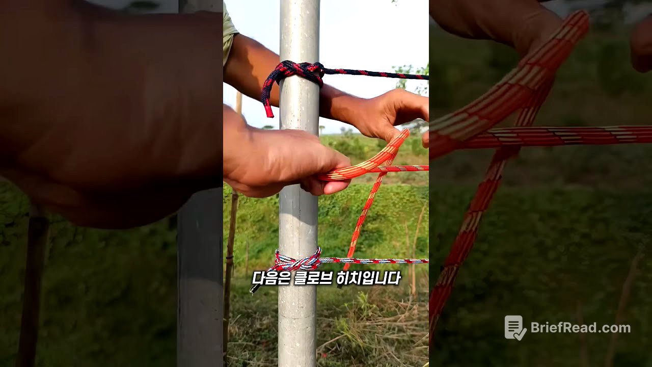 다양한 매듭법