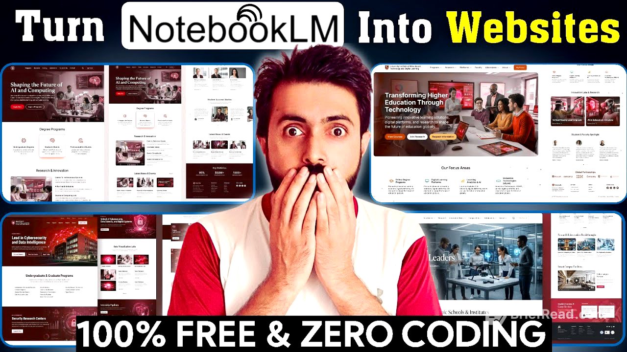 Convert NotebookLM Into Stunning Website (No Coding Required)