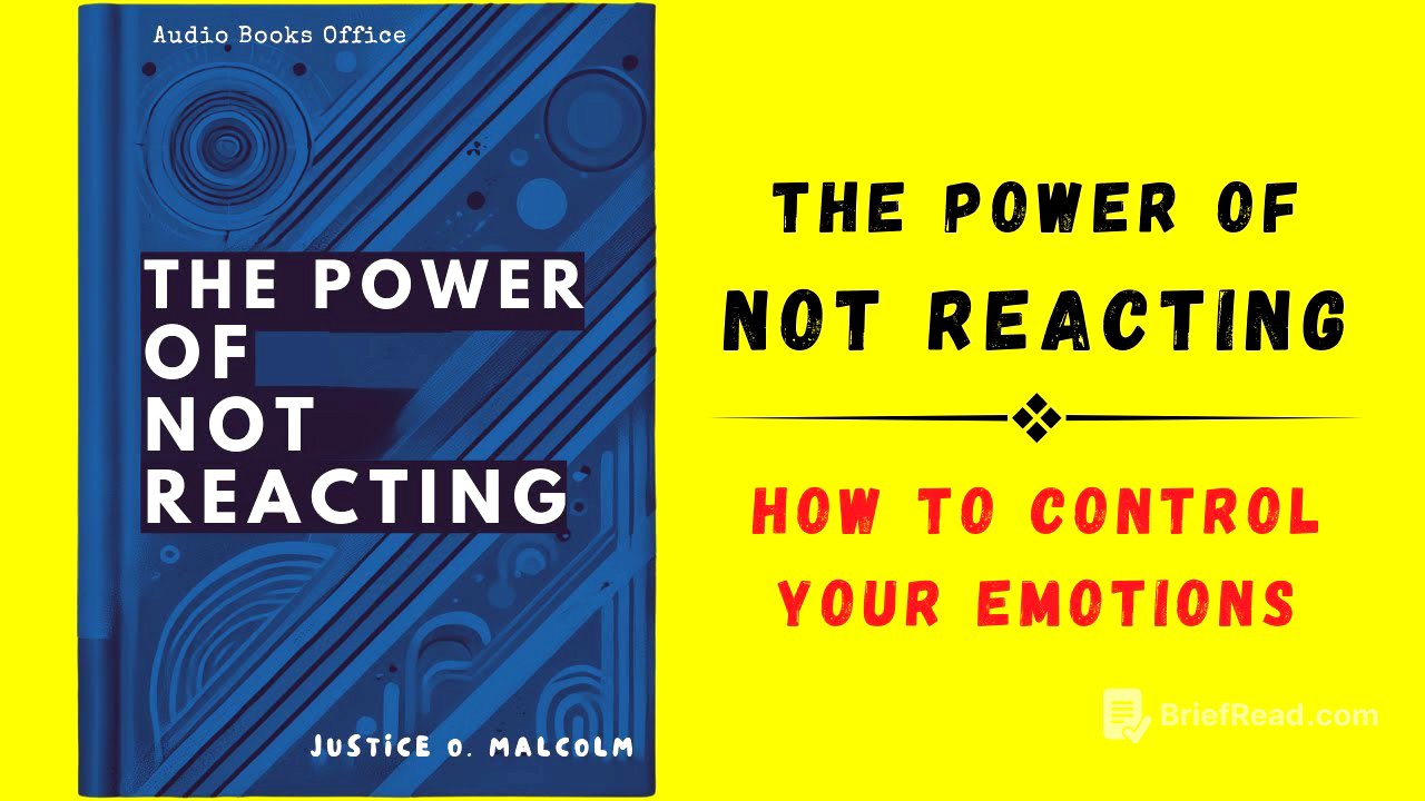 The Power of Not Reacting: How to Control Your Emotions (Audiobook)