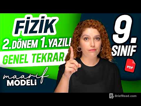 9.sınıf Fizik Maarif Modeli 2.dönem 1.yazılı 2025-2026 | Genel tekrar