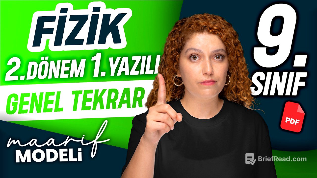9.sınıf Fizik Maarif Modeli 2.dönem 1.yazılı 2025-2026 | Genel tekrar
