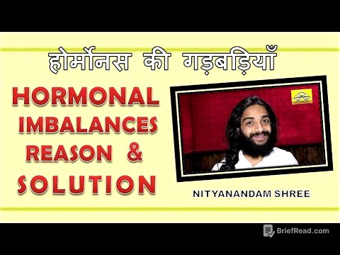 ALL HORMONAL IMBALANCES REASON & SOLUTION NATURALLY BY NITYANANDAM SHREE