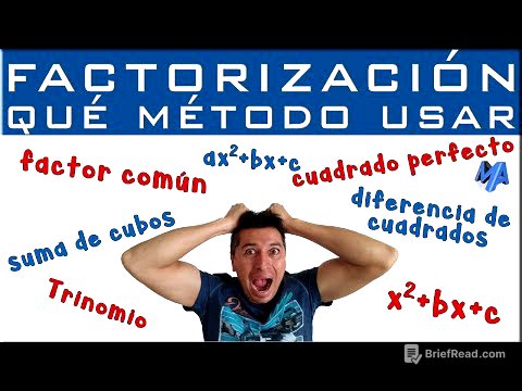 Factorización: Qué método usar para factorizar un polinomio?