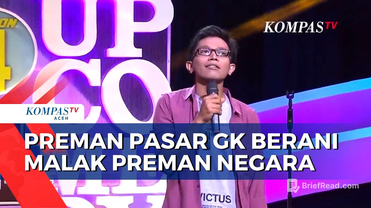 Stand Up Comedy Dzawin: Harusnya DPR Jangan di Senayan, tapi di Tengah Pasar!