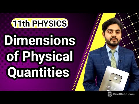 Dimensions of physical quantities class 11 | For all boards | National book foundation | punjab