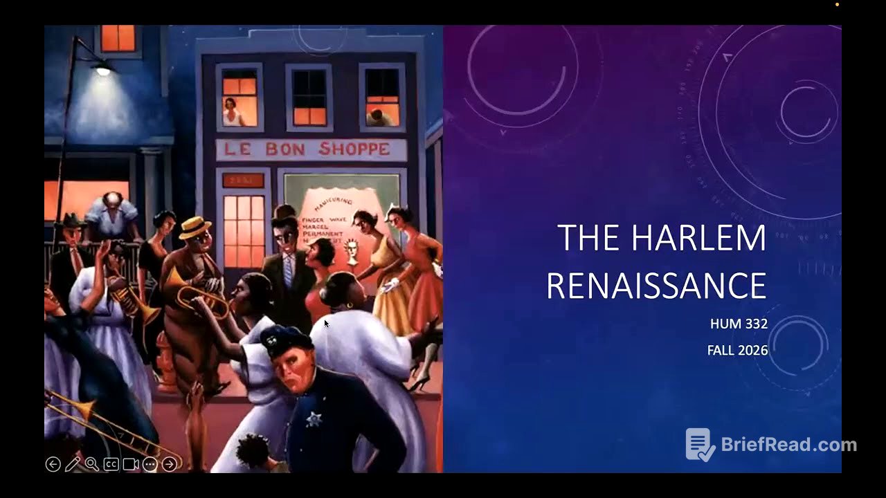The Harlem Renaissance