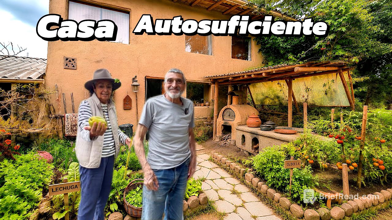 Tiene una vida autosuficiente en su casa nada compran todo producen 