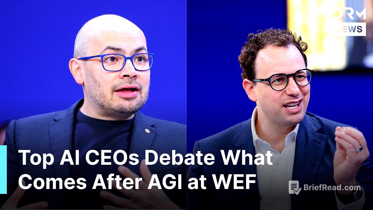 FULL DISCUSSION: Google's Demis Hassabis, Anthropic's Dario Amodei Debate the World After AGI | AI1G