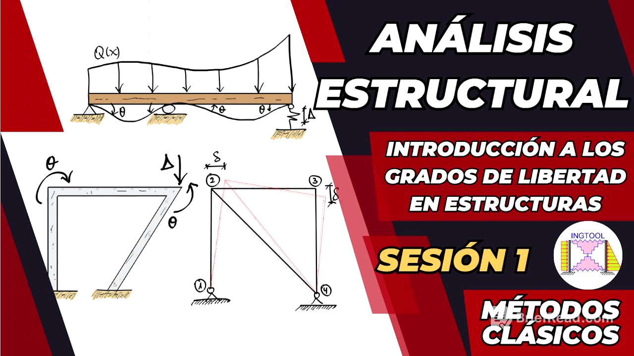 SESIÓN 1 ANÁLISIS ESTRUCTURAL - MÉTODOS CLÁSICOS CALCULANDO GRADOS DE LIBERTAD EN ESTRUCTURAS