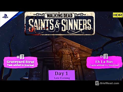 🧟 Day 1|Graveyard Strut: THE WALKING DEAD SAINTS & SINNERS PSVR Gameplay Walkthrough (PS5 1080P HDR)