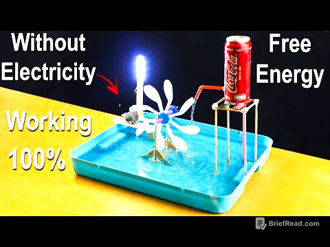 How to Make a Water Wheel With Generator - Water Wheel Free Energy