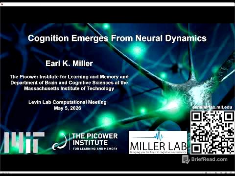 "Cognition Emerges from Neural Dynamics" by Earl Miller