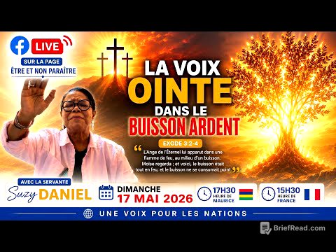     LA VOIX OINTE DANS LE BUISSON ARDENT Apôtre Suzy DANIEL 