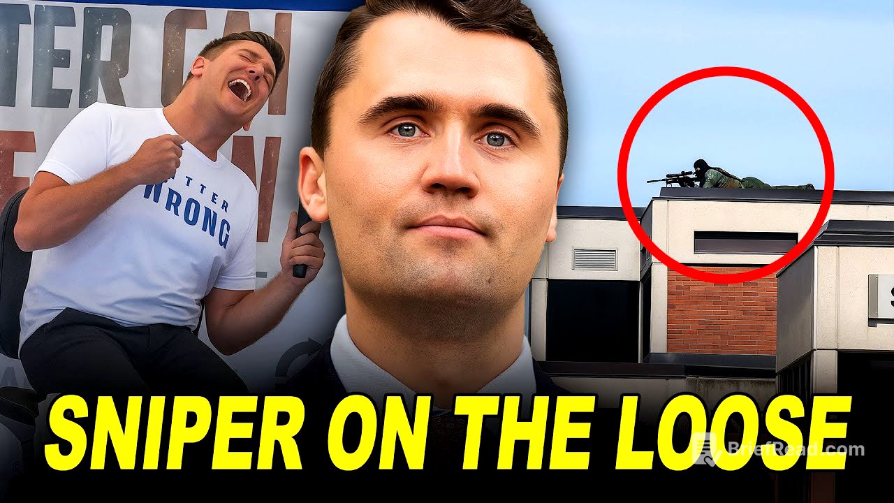 CHARLIE KIRK KILLED BY SNIPER - ASSASSIN AT LARGE!