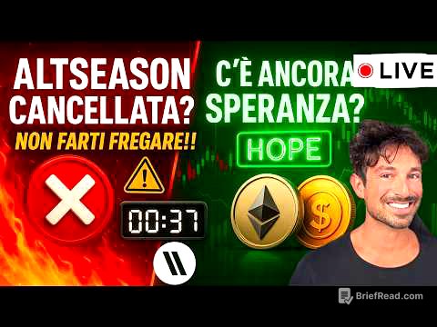 BITCOIN, CRYPTO: ALTSEASON CANCELLATA O C'È ANCORA SPERANZA? (NON FARTI FREGARE!!)
