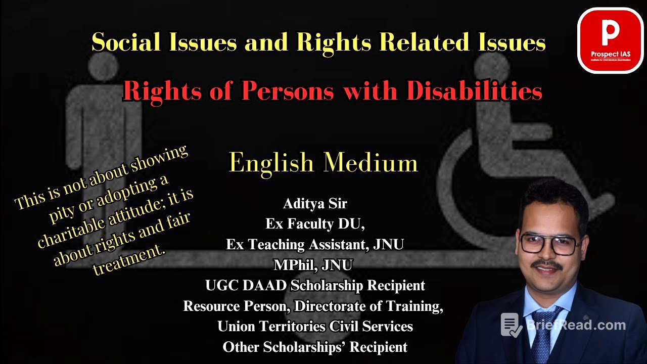 Rights of Persons with Disabilities #disabilities #socialissues #socialjustice #rights #upscmains