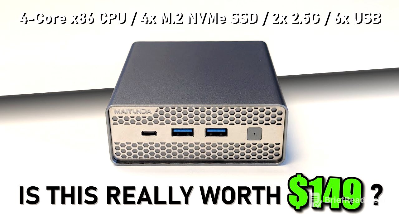 Is $149 TOO CHEAP for a 4 SSD NAS? (Maiyunda M1S NAS Review)