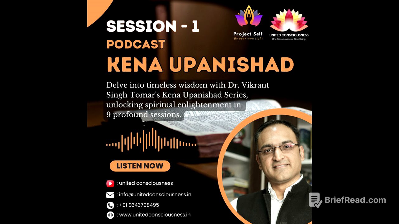 Upanishad Series | Session 1 | Introduction to Upanishads | Dr. Vikrant Singh Tomar