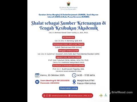 Gerakan Unhas Mengkaji dan Shalat Berjamaah TA 2025/2026