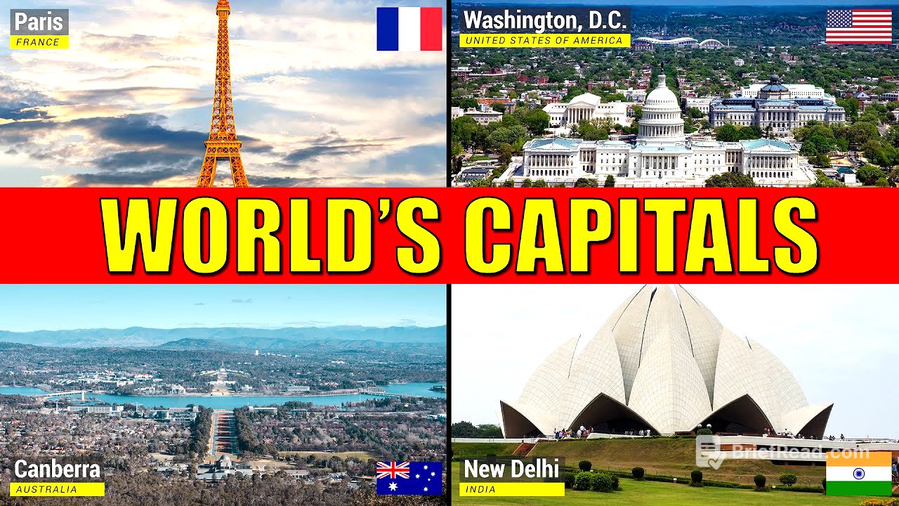 Countries and Capitals of the World - Learn Names of Capital Cities