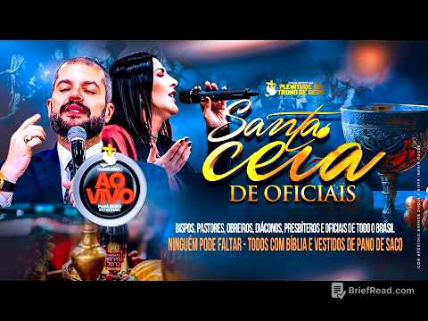 SANTA CEIA DE OFICIAIS - 25/06/26 - APÓSTOLO AGENOR DUQUE E  BISPA INGRID DUQUE - IAPTD AO VIVO
