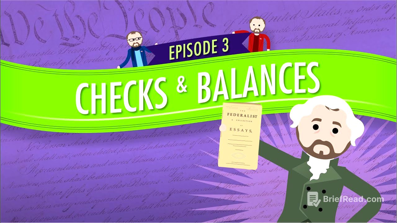 Separation of Powers and Checks and Balances: Crash Course Government and Politics #3