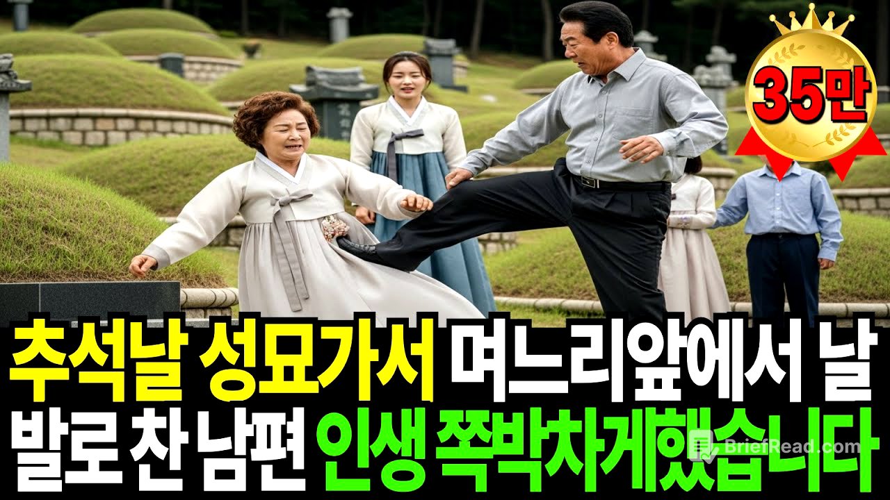 추석날 성묘가서 며느리 앞에서 날 발로 찬 남편, 남은 인생 개박살내줬습니다