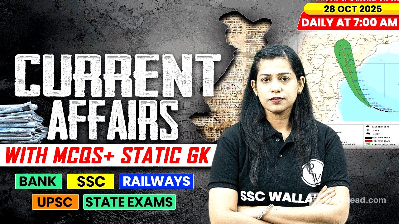 Current Affairs Today | 28 October Current Affairs 2025 | Daily Current Affairs | By Krati Mam