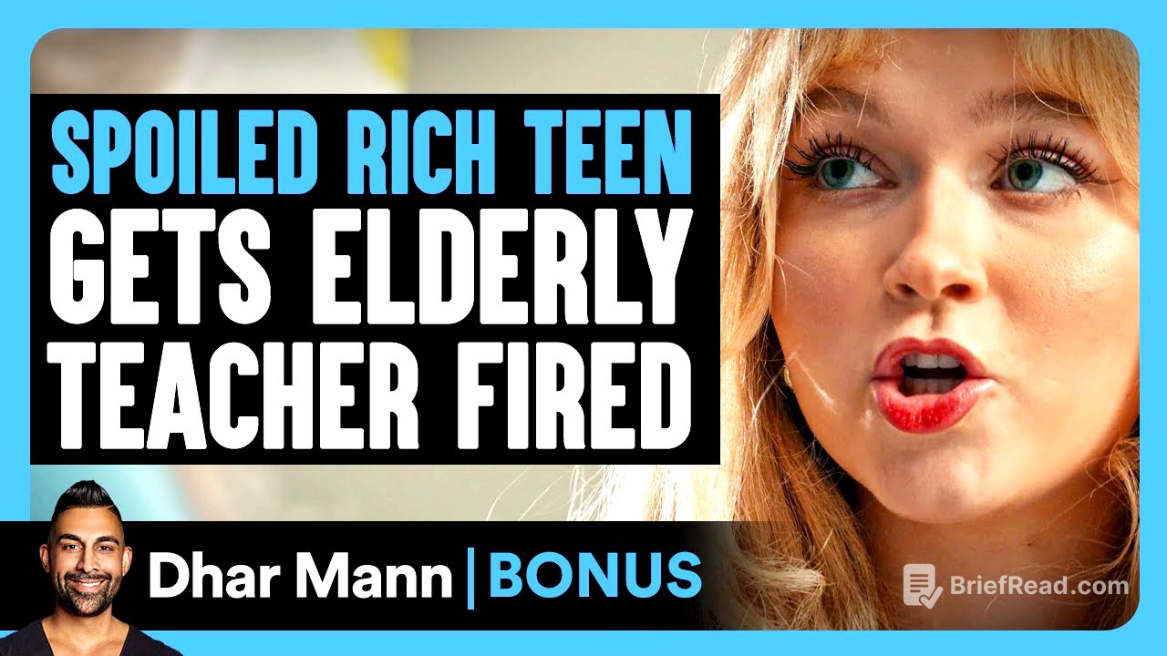 SPOILED RICH TEEN Gets Elderly TEACHER FIRED | Dhar Mann Bonus!