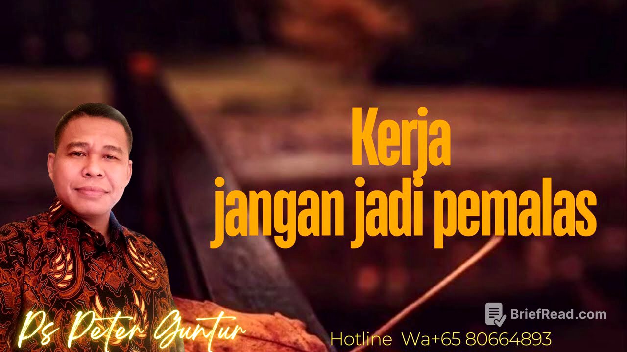 PEMALAS  MISKIN BODOH  TIDAK MAU KERJA    - PETER GUNTUR