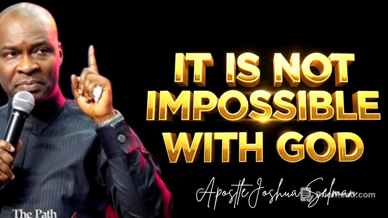 YOUR SITUATION IS NOT TOO BIG FOR GOD; LEARN TO PARTNER WITH HIS POWER || APOSTLE JOSHUA SELMAN