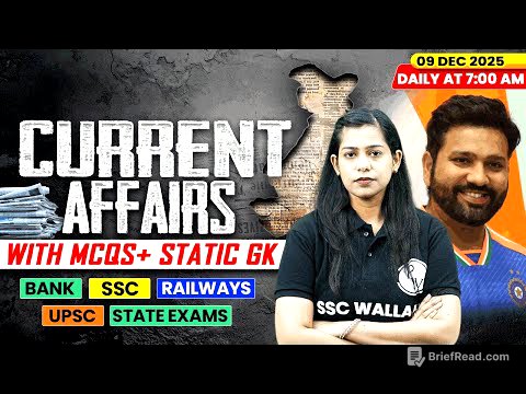 Current Affairs Today | 09 December Current Affairs 2025 | Daily Current Affairs | By Krati Mam