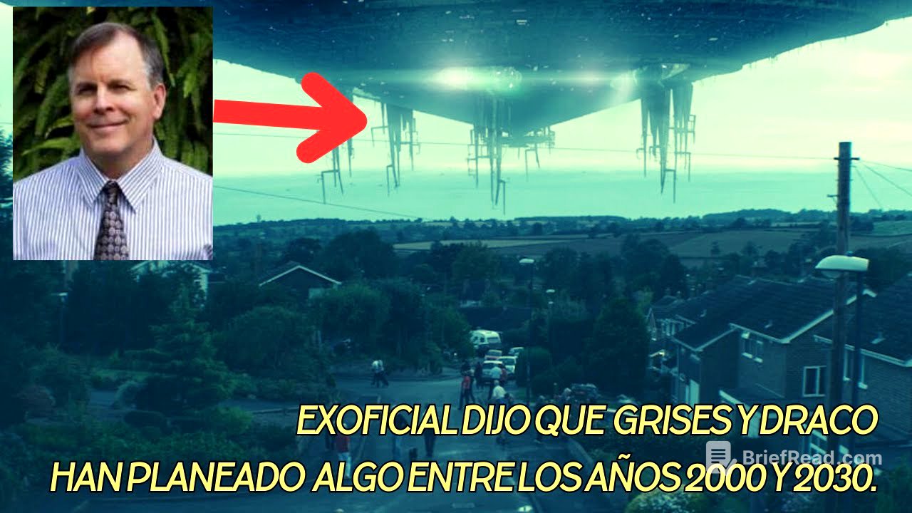 Exoficial dijo que  Grises y Draco han planeado  algo entre los años 2000 y 2030.