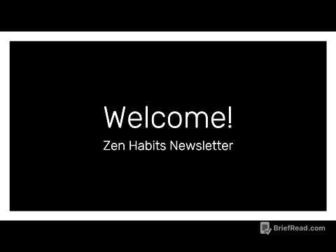 Welcome to Zen Habits ✨