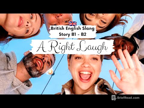 INTERMEDIATE ENGLISH STORY 😆A Right Laugh: Learning British English Slang B1 - B2 | Level 5 - 6
