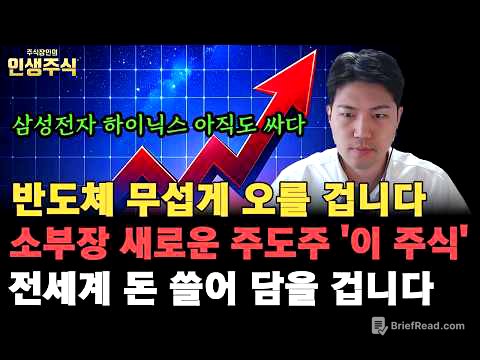 삼성전자 SK하이닉스 아직도 싸다, 반도체 소부장 새로운 주도주 '이 주식' 전세계 돈 쓸어 담으며 무섭게 오를 겁니다 [인생주식]