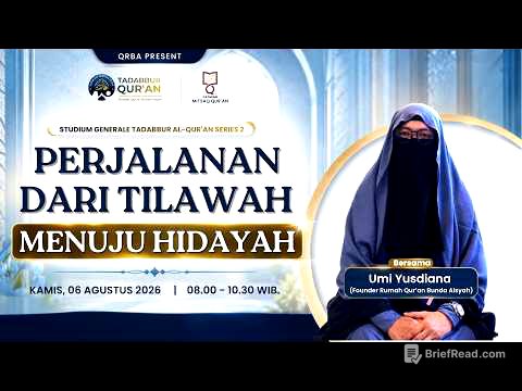 🔴 Live | Perjalanan dari Tilawah Menuju Hidayah | Studium Generale Tadabbur Al-Qur'an Series 2