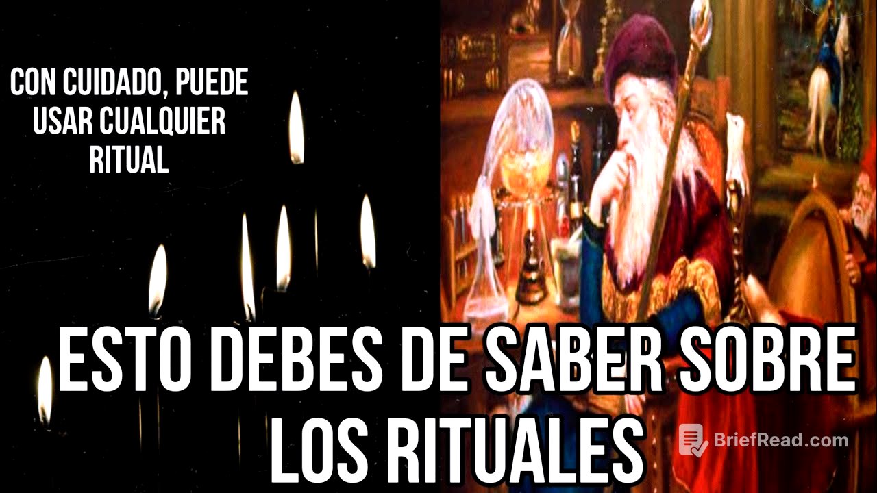 ESTO TIENES Que SABER SOBRE LOS RITUALES🕯️ ¿SON MALOS O BUENOS?