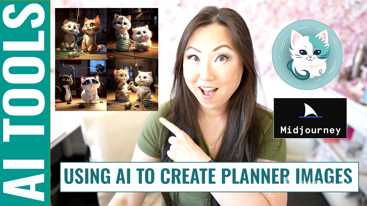 How to use AI Tools To Create Images for Planners - Beginner MidJourney Tutorial