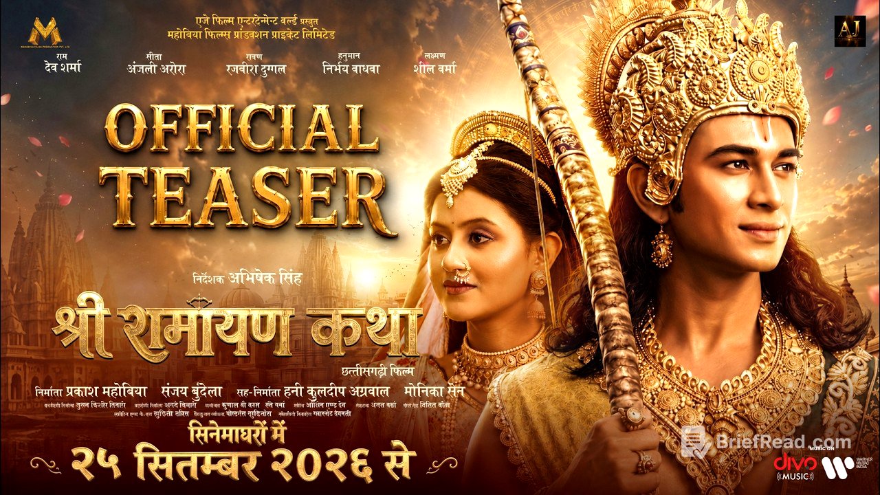 Shri Ramayan Katha - Chattisgarhi Teaser | Dev Sharma, Anjali Arora| In Cinemas 25 Sept