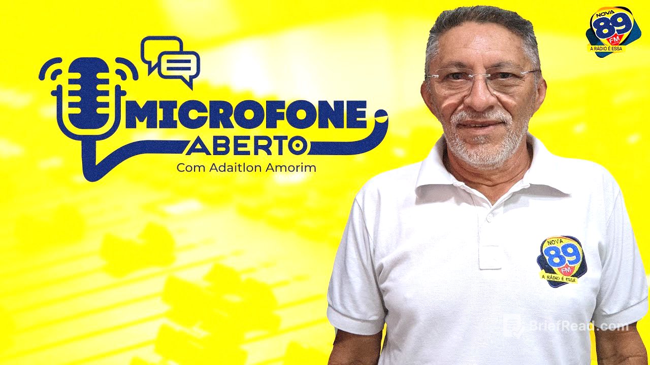 MICROFONE ABERTO 🎙 | 07-10-2025 | Com Adailton Amorim